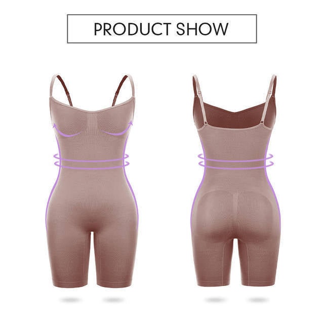 Size L Skin Color Seamless Full Body Shaper for Women - Tummy Control, Butt Lifter & Thigh Slimmer Bodysuit  - Image 2