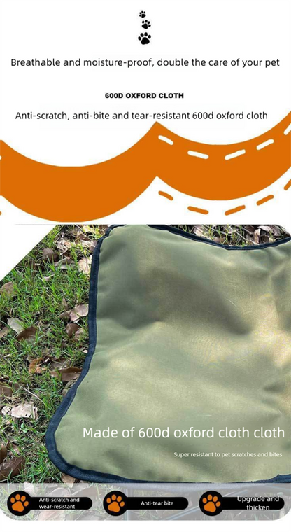 Brown Elevated Comfort Pet Bed - Portable & Foldable Dog Cat Cot - Durable 600D Oxford Fabric, Washable Cover, All Seasons - Image 2