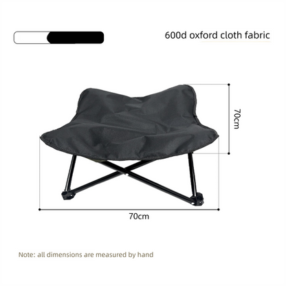 Brown Elevated Comfort Pet Bed - Portable & Foldable Dog Cat Cot - Durable 600D Oxford Fabric, Washable Cover, All Seasons - Image 6
