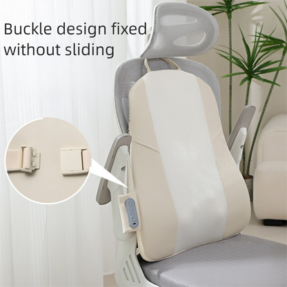 Grey Slim Wireless Shiatsu Back Massager Cushion - Rechargeable Heated Massage Pad for Full Back Relief - Image 8