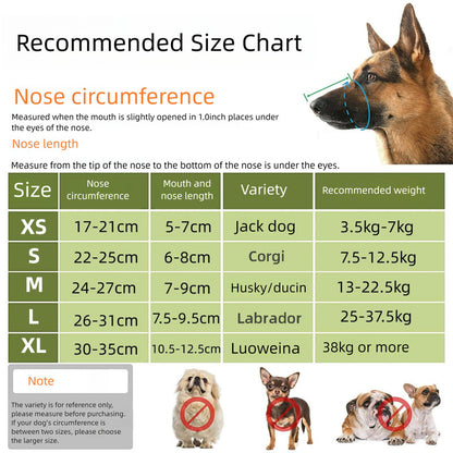 2 Pcs Size S Grey Breathable Mesh Dog Muzzle - Anti-Barking, Biting & Chewing - Adjustable & Comfortable Nylon Muzzle for Dogs - Image 5