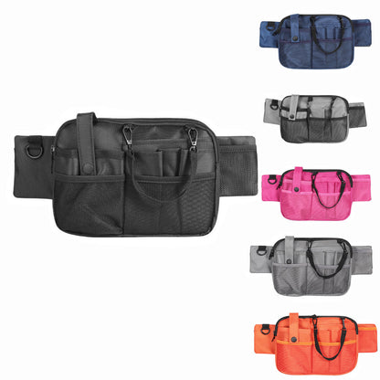 Black Nurse Utility Belt Bag - Multi-Pocket Medical Organizer Waist Pack for Tools & Essentials - Image 2
