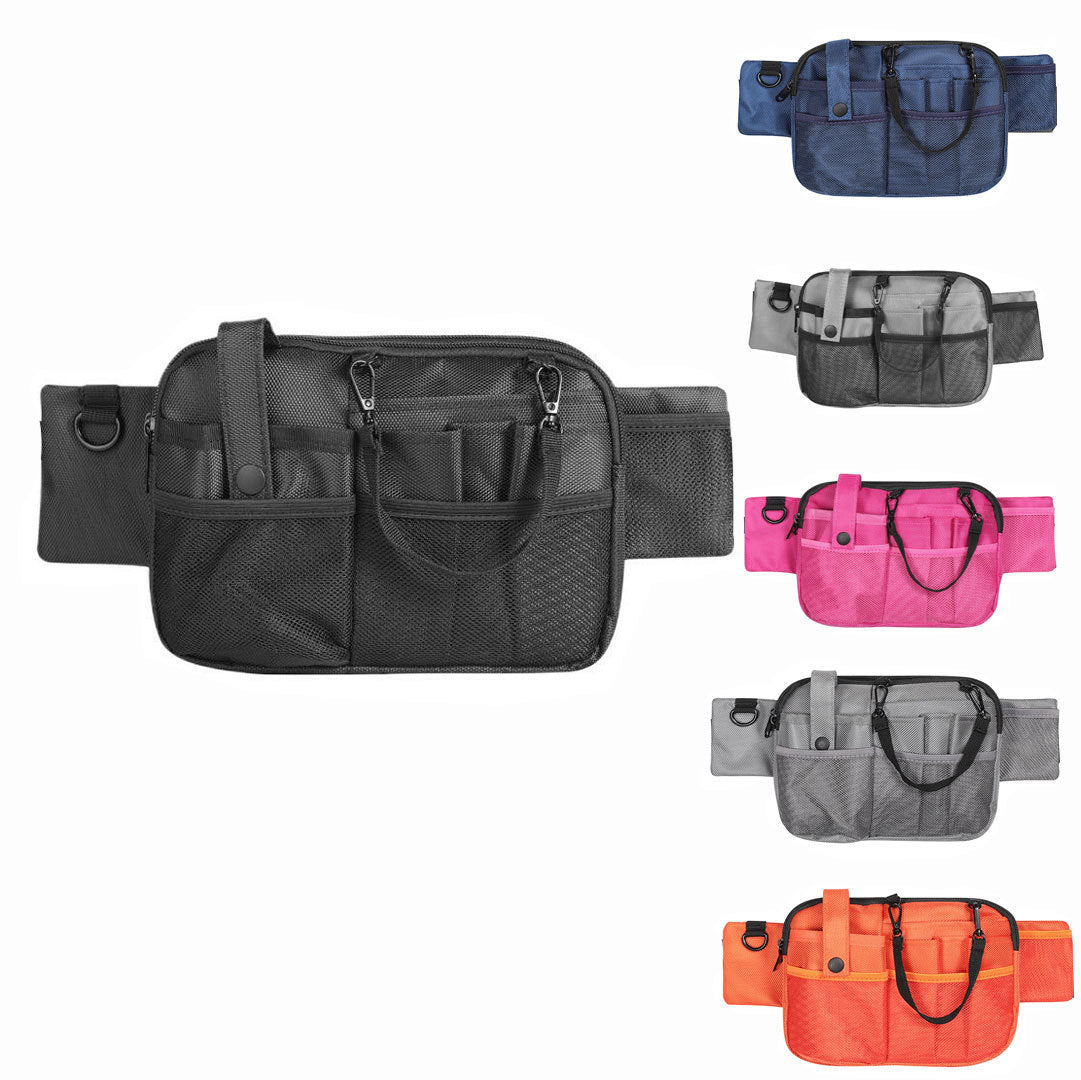 Grey Nurse Utility Belt Bag - Multi-Pocket Medical Organizer Waist Pack for Tools & Essentials - Image 2