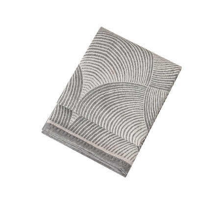 Grey Luxurious Paisley Jacquard Throw Blanket - Soft Wool Blend with Tassels, 120x150cm, Lightweight Sofa & Nap Blanket - Image 4