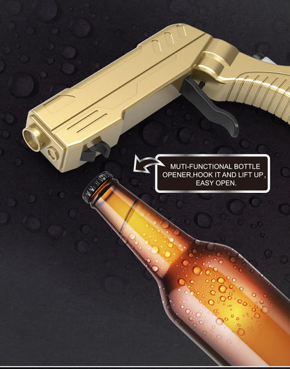 Silver Champagne & Beer Spray Gun - Ultimate Party Starter & Drink Dispenser with Bottle Opener - Image 5