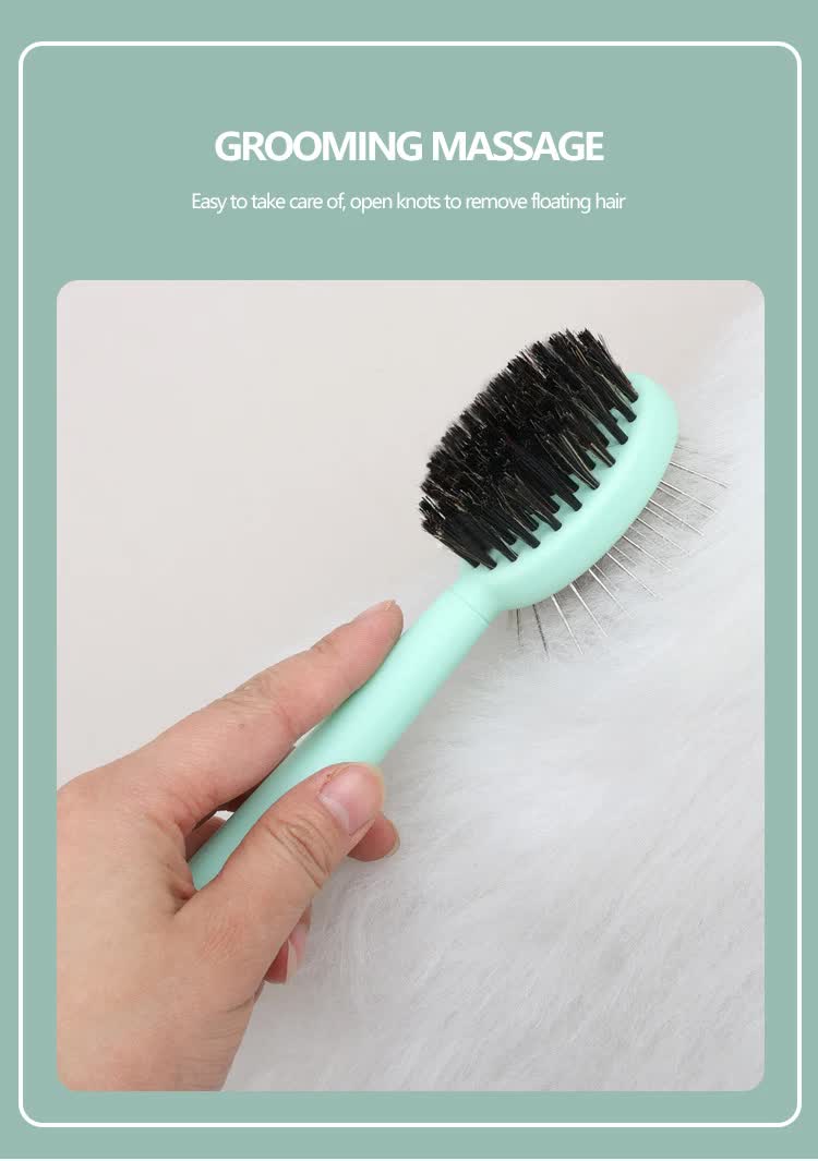 Green And Blue Complete 5-in-1 Pet Grooming Care Kit - Professional Deshedding Brushes, Combs & Nail Clippers Set for Dogs & Cats - Image 7