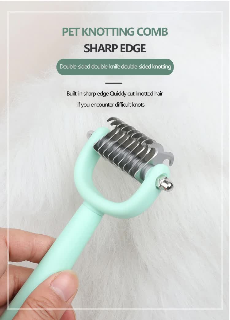 Blue Complete 5-in-1 Pet Grooming Care Kit - Professional Deshedding Brushes, Combs & Nail Clippers Set for Dogs & Cats - Image 6