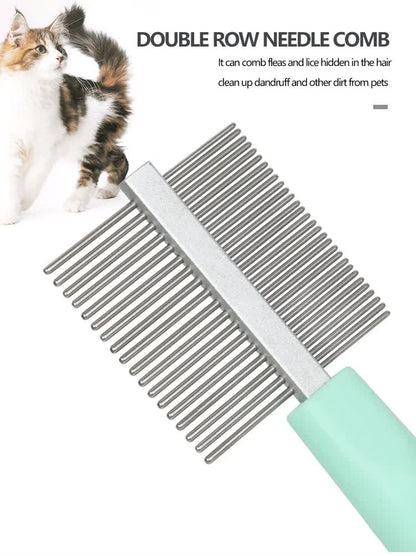 Blue Complete 5-in-1 Pet Grooming Care Kit - Professional Deshedding Brushes, Combs & Nail Clippers Set for Dogs & Cats - Image 8
