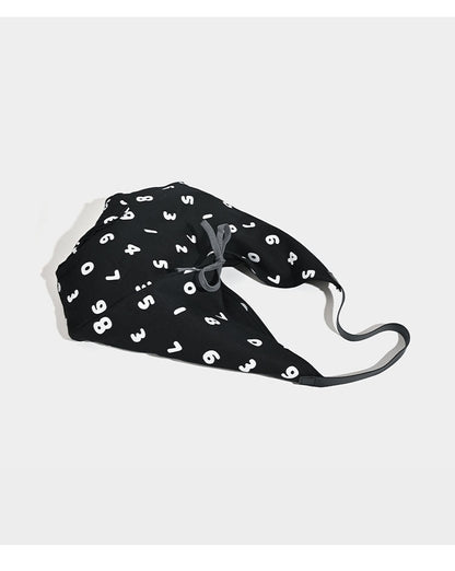 Black and White Chic Number Print Canvas Tote Bag - Lightweight Polyester Shoulder Bag for Everyday Essentials & A4 - Image 5