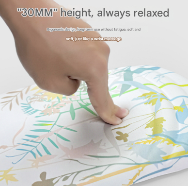 Black Ergonomic Mouse Pad with 3D Silicone Gel Wrist Rest - Stylish Comfort & Support for Office & Home - Image 3