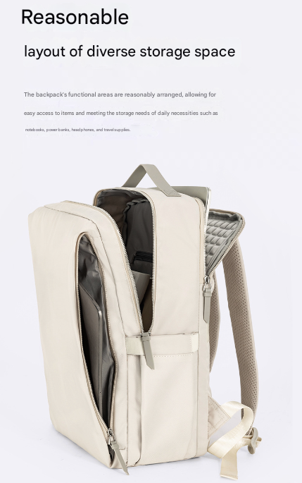 Purple Slim Minimalist Laptop Backpack - Shockproof & Anti-Theft Design, Travel-Friendly with Luggage Strap, Water-Resistant - Image 4