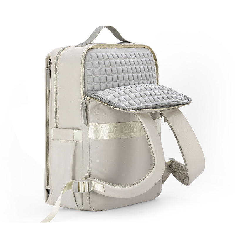 Pink Slim Minimalist Laptop Backpack - Shockproof & Anti-Theft Design, Travel-Friendly with Luggage Strap, Water-Resistant - Image 6