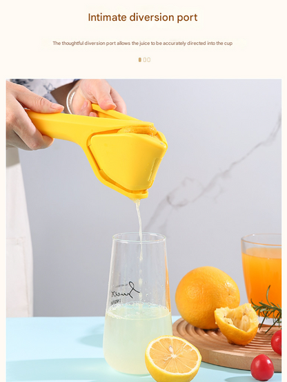 3 Pcs Yellow Easy-Squeeze Manual Citrus Juicer - Durable Lemon & Orange Squeezer with Pour Spout, Food-Grade PP - Image 5