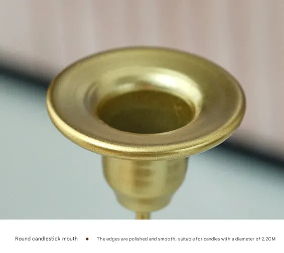 Gold Elegant Star Metal Candlestick Holder - Decorative Taper Candle Stand for Home, Tabletop & Special Occasions - Image 4