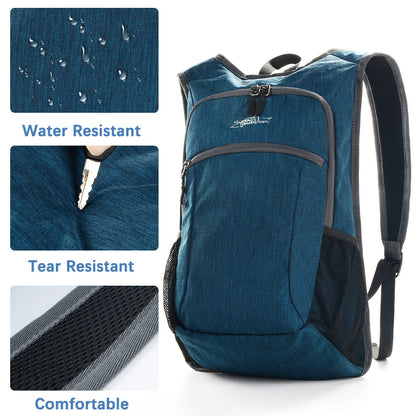 Navy Blue Ultra Lightweight Packable Backpack - Foldable Daypack for Hiking & Travel - Image 4