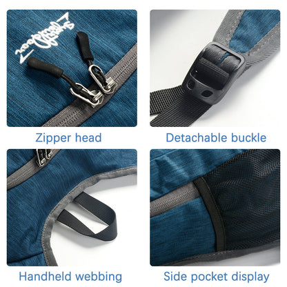 Navy Blue Ultra Lightweight Packable Backpack - Foldable Daypack for Hiking & Travel - Image 6