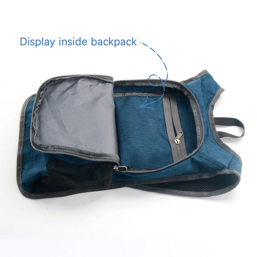 Navy Blue Ultra Lightweight Packable Backpack - Foldable Daypack for Hiking & Travel - Image 8