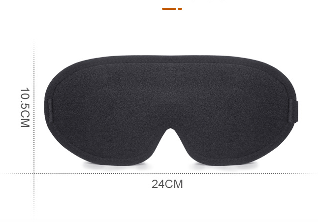 Red Set of 2 3D Contoured Sleep Eye Masks - Total Blackout Memory Foam Blindfold with Lycra - Image 4