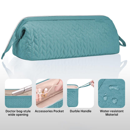 Pink Hair Styler Travel Case - Protective Storage Organizer Bag for Dryer, Curling Iron & Accessories - Image 3