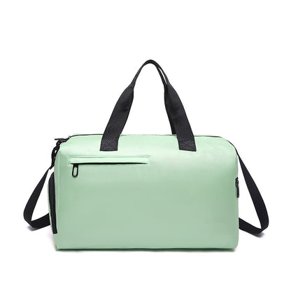 Green Men's Large Capacity Sports Duffel Bag with Wet/Dry Separation Pocket - Travel & Gym Tote