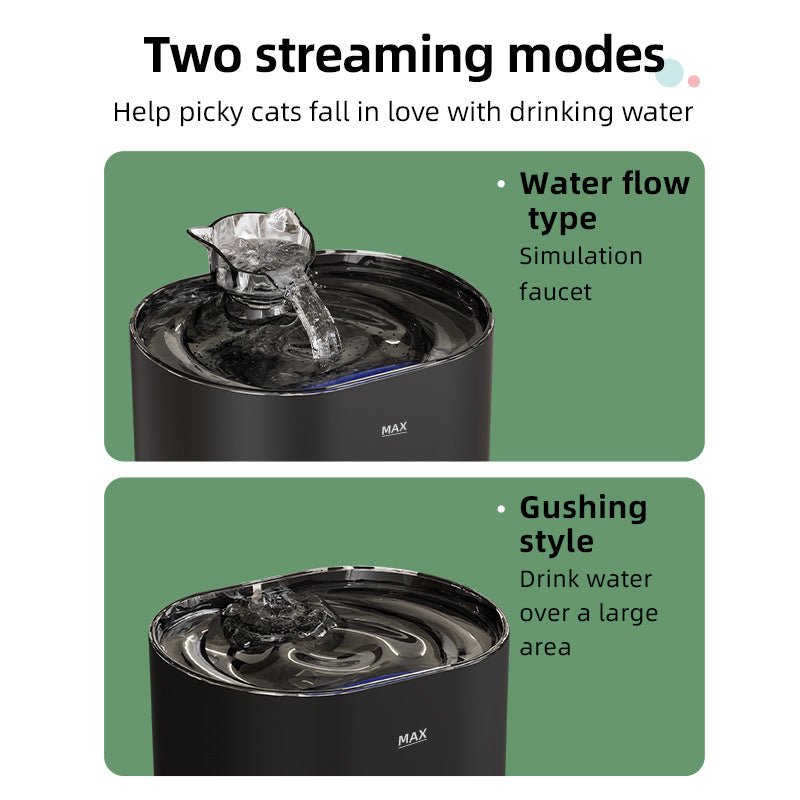 FT666  Introductory Version Automatic Pet Drinking Fountain for Cats & Dogs - Filtered Flowing Water - Image 2