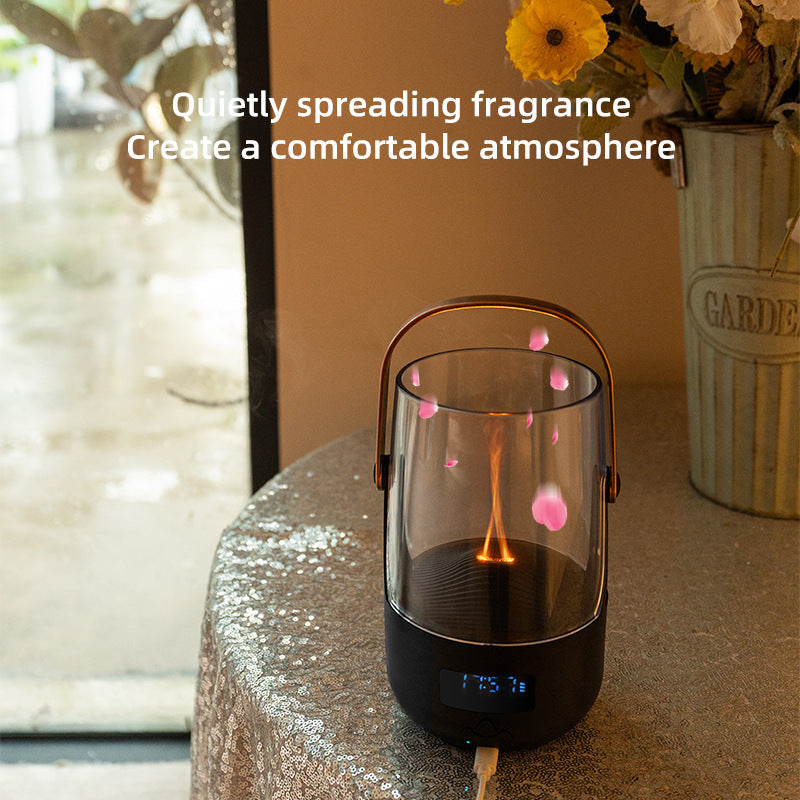 Creative Retro Flame Essential Oil Diffuser - Portable Humidifier for Office, Bedroom & Camping - Image 4