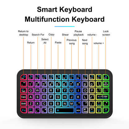 M7 Ultra-Slim Mini Bluetooth Keyboard - Tri-System Portable Wireless Typing for Phone, Tablet & PC - Image 2
