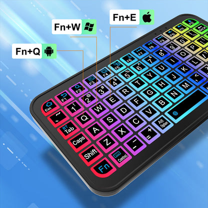 M7 Ultra-Slim Mini Bluetooth Keyboard - Tri-System Portable Wireless Typing for Phone, Tablet & PC - Image 3