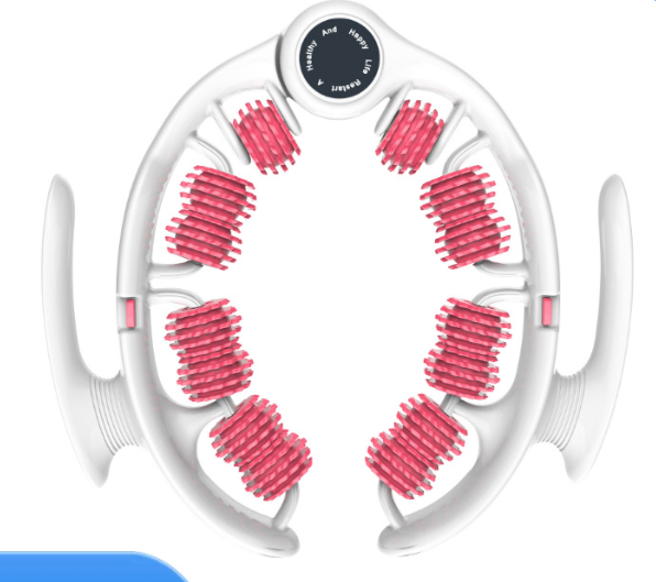 Pink 360 Degree Clamp Leg Roller Massager - Deep Tissue Relief for Thighs, Calves & Arms - Image 3