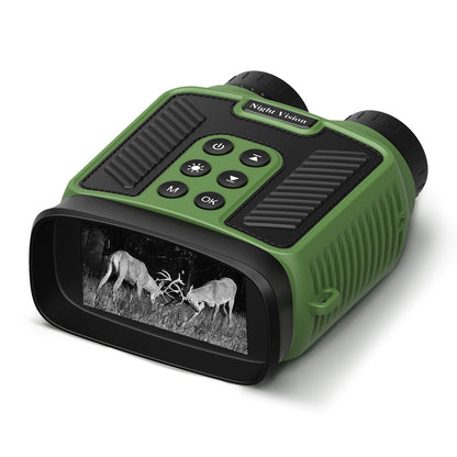 Green 4K Ultra HD Digital Night Vision Binoculars - Infrared Scope for Hunting & Outdoor Observation