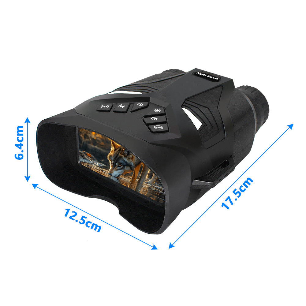 Black 4K Portable Digital Night Vision Binoculars - HD Photo & Video Infrared Scope - Image 2