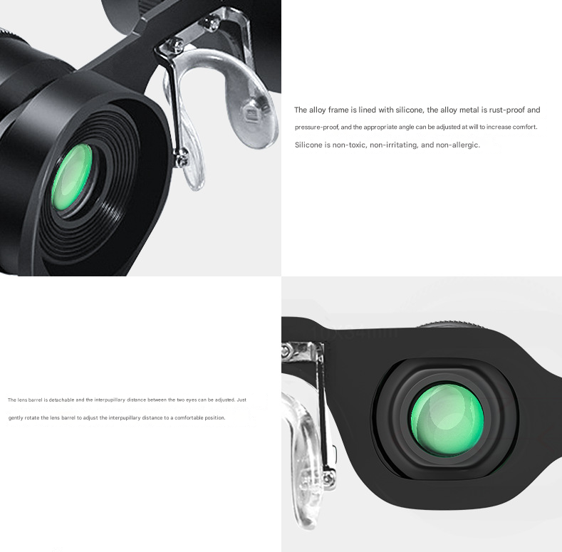 10x Telescope + Yellow Polarised Lens 10x HD Fishing Binocular Glasses - Polarized Zoom for Float Watching - Image 4