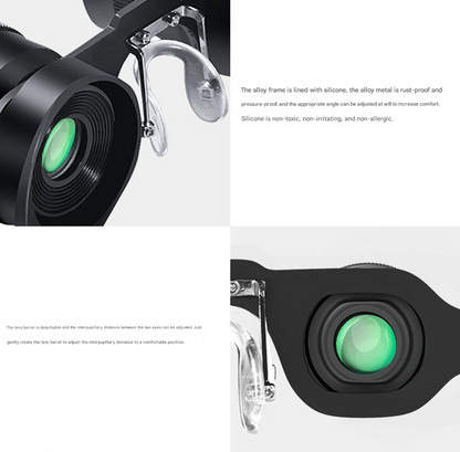 10x Telescope + Red Polarised Lens 10x HD Fishing Binocular Glasses - Polarized Zoom for Float Watching - Image 4