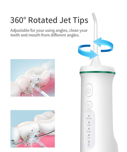 White Home Electric Oral Irrigator - Portable Water Flosser for Teeth Cleaning - Image 4