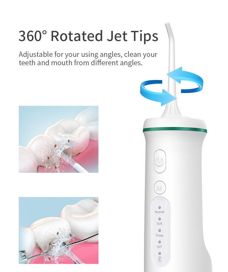 Black Home Electric Oral Irrigator - Portable Water Flosser for Teeth Cleaning - Image 4