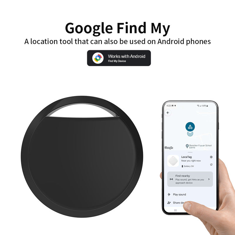 White Android Tracker - Google Find My Device Compatible Luggage and Pet Tracker - Image 2