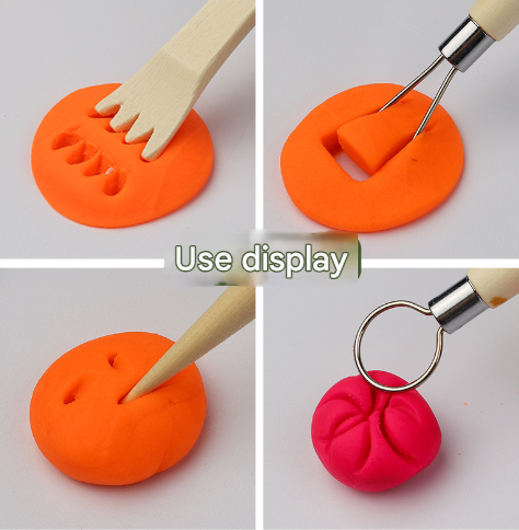 32-Piece Pottery Tool Set with Cloth Bag - DIY Clay Sculpting Kit for Kids - Image 2