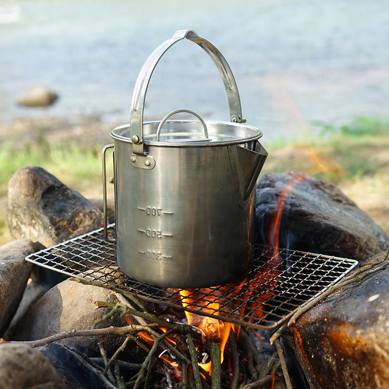 Portable Outdoor Camping Kettle for Coffee, Tea, and Cooking - Image 2