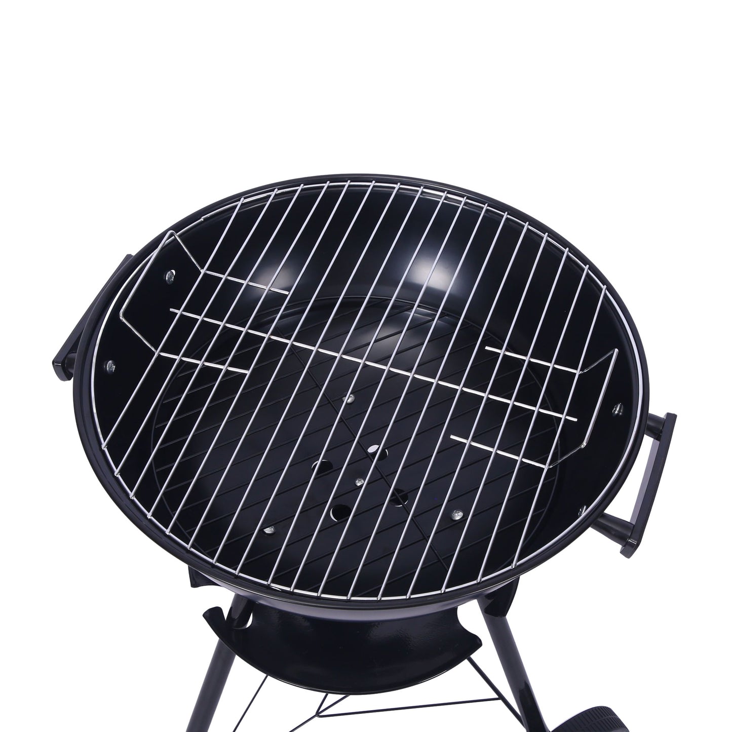 Outdoor Folding Apple-Shaped Stainless Steel Charcoal Barbecue Grill - 41cm Grill Net - Image 2
