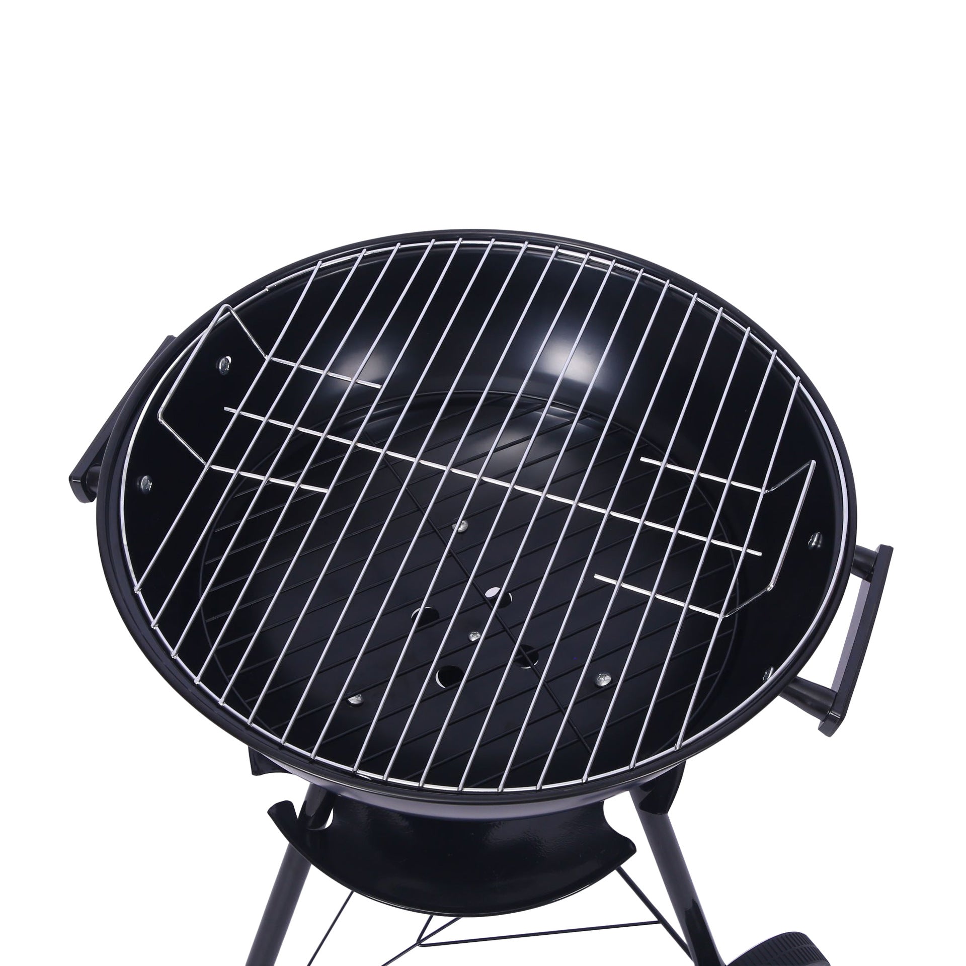 Outdoor Folding Apple-Shaped Stainless Steel Charcoal Barbecue Grill - 41cm Grill Net - Image 2