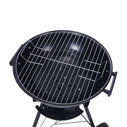 Outdoor Folding Apple-Shaped Stainless Steel Charcoal Barbecue Grill - 41cm Grill Net - Image 2