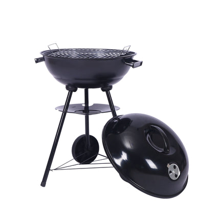 Outdoor Folding Apple-Shaped Stainless Steel Charcoal Barbecue Grill - 41cm Grill Net - Image 5