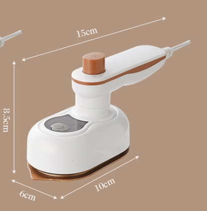 White Mini Handheld Steam Iron - Portable Garment Steamer - Image 4