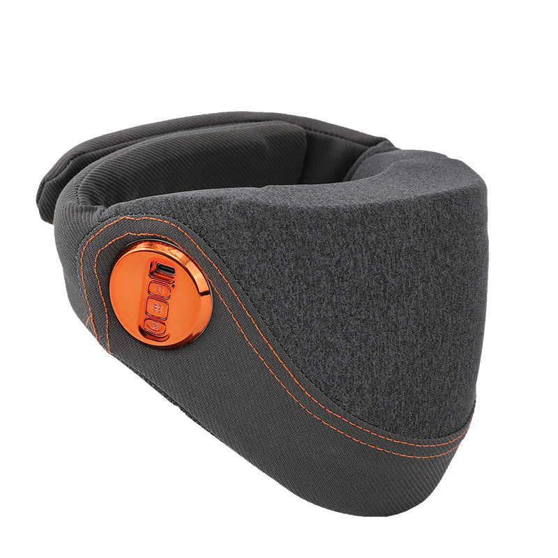 Remote Control Grey Multi-Mode Cervical Traction Neck Massager with Heat Therapy