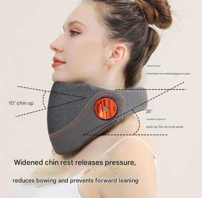 APP Intelligent Voice Grey Multi-Mode Cervical Traction Neck Massager with Heat Therapy - Image 2