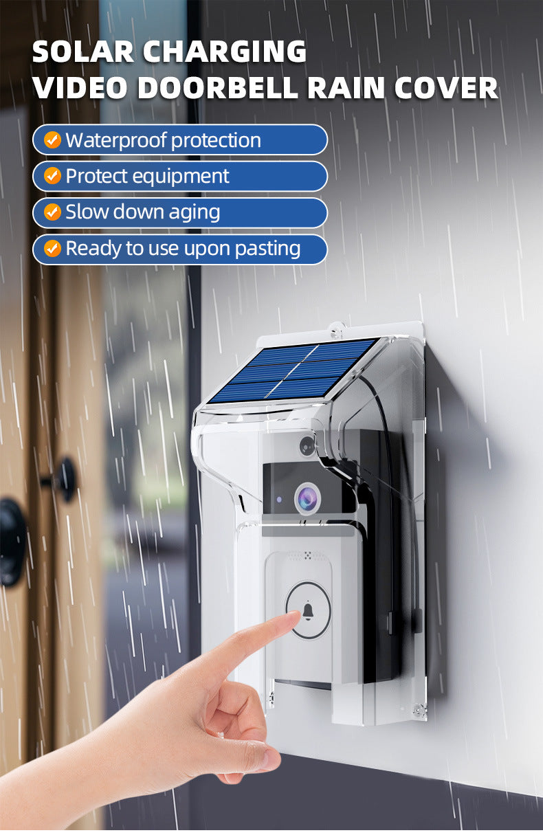Transparent Rain Cover + Doorbell Combination HD Wireless Video Doorbell with Long-Lasting Battery - Image 3