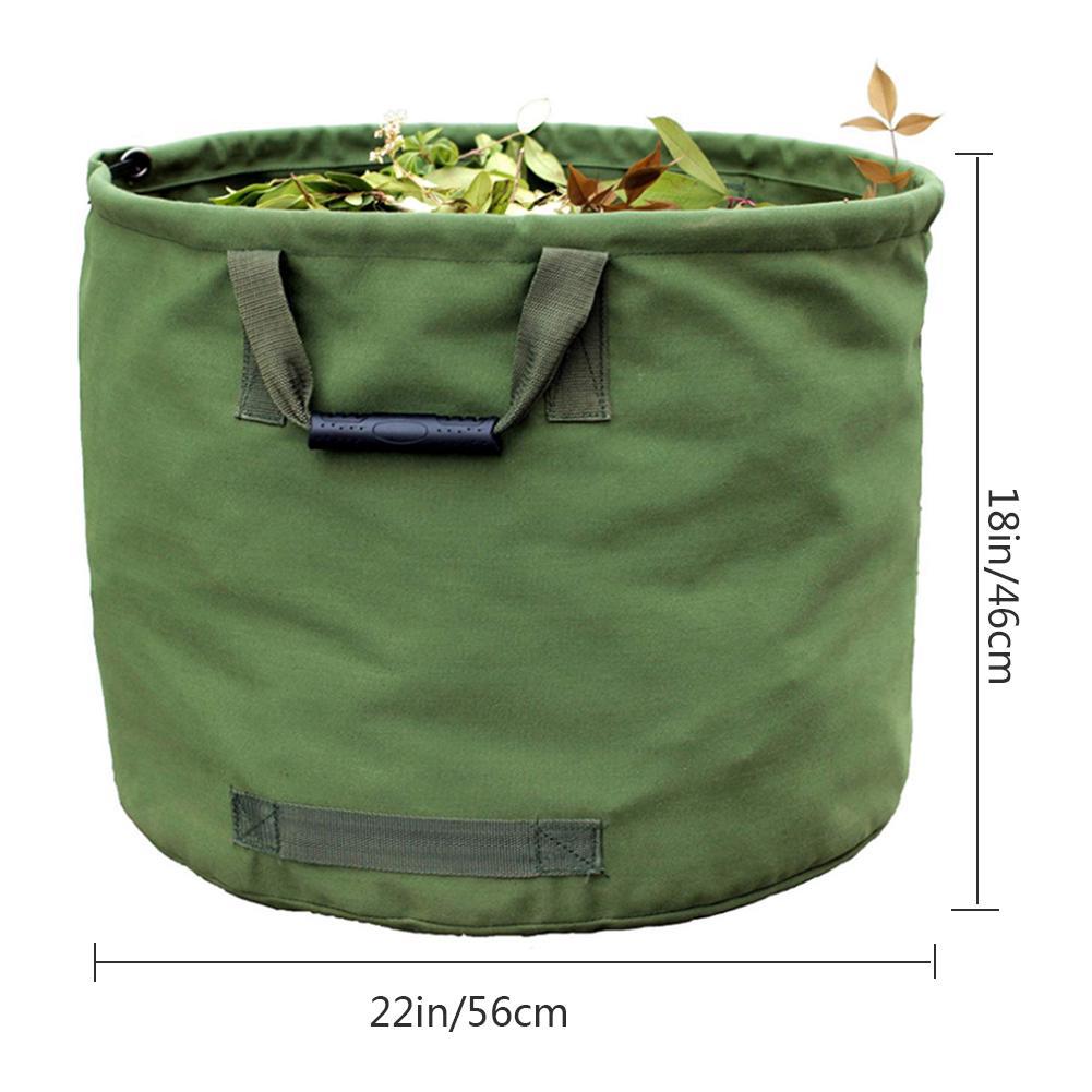 Grey Durable Green Garden Leaf Collection Bag - Image 3