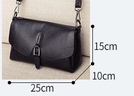 Genuine Leather Women's Crossbody Bag with Soft Cowhide Finish - Image 4