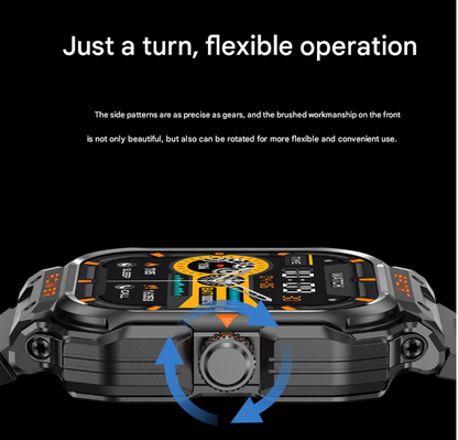 Black 2-in-1 Smartwatch with Earbuds and 2.01-Inch HD Screen for Sports - Image 2