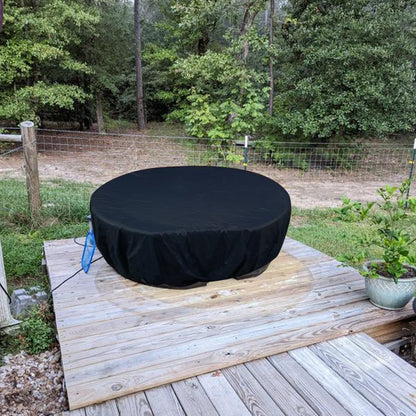 300 Gallons(63.2'Lx69'Wx25'H) Outdoor Gallon Cover Sun Shade for Patio, Pool, and Water Tanks - Image 4